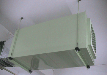 冷板烤漆新风柜吊顶安装示意图