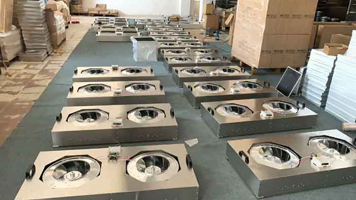 FFU广泛应用于无尘室，无尘操作台，无尘生产线